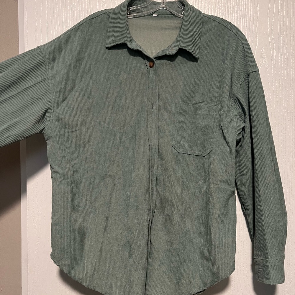 Women’s Green Corduroy Jacket